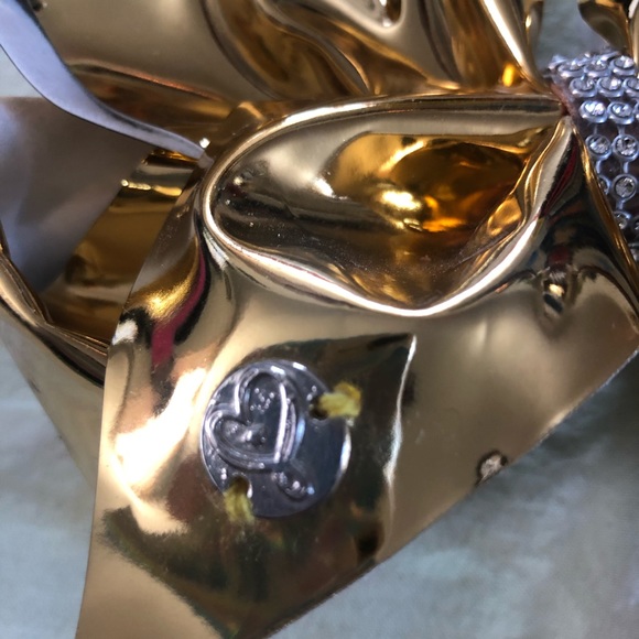 Large JoJo Siwa gold metallic bow Nickelodeon - Picture 3 of 7